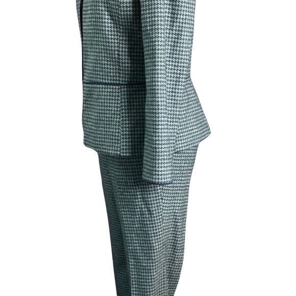 Talbots Houndstooth Pantsuit - Blue and Gray - Picture 8 of 16